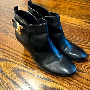 Black Tory Burch booties